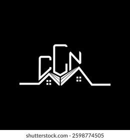 CLN Real State logo design, CLN simple and modern logo. CLN luxurious alphabet design  
