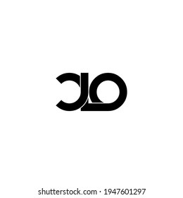 clo letter original monogram logo design