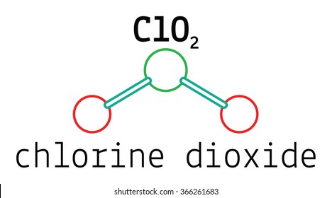 ClO2 Chlorine Dioxide Molecule