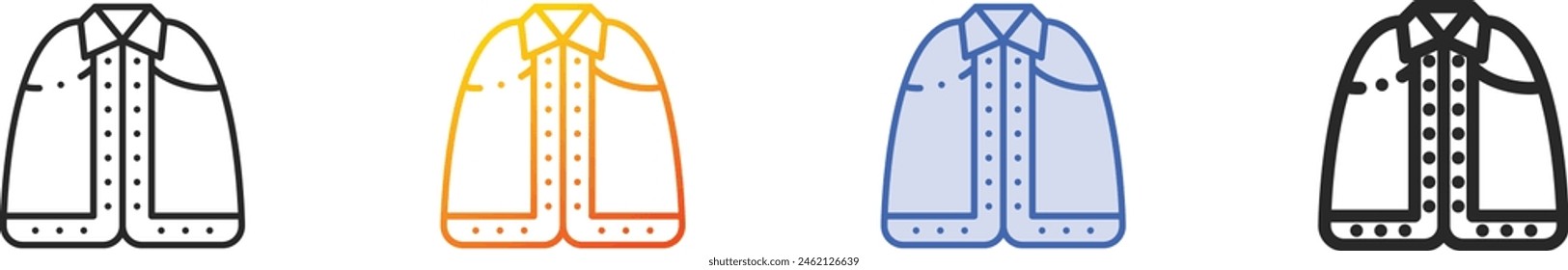 CLOAK icon.Thin Linear, Gradient, Blue Stroke and bold Style Design Isolated On White Background