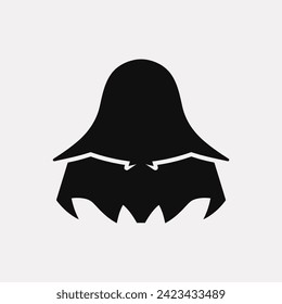 cloak mantle vampire icon - Simple Vector Illustration