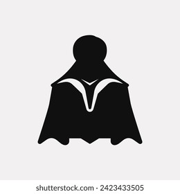 cloak mantle vampire icon - Simple Vector Illustration