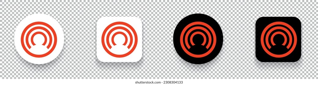 CloakCoin (CLOAK)  crypto currency logo symbol set isolated on transparent background vector