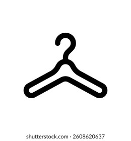 Cloakroom. Editable stroke vector icon.