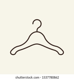 Cloakroom line icon. Hanger, clothes, cloakroom. Public services concept. Vector illustration can be used for topics like service, technology, advertising