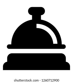 Cloche dish glyph icon