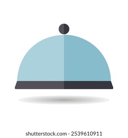 Cloche, ícone do vetor da bandeja de alimentos. Aparelho de cozinha. Símbolo gráfico para cozinhar design de site, logotipo, aplicativo, UI