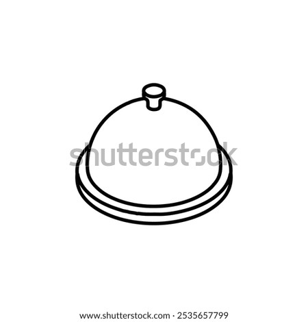 cloche icon Flat logo isolated symbol