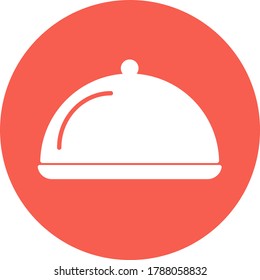 Das Cloche-Icon flach eps10 für Web-Design und API-Nutzung