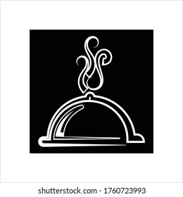 Cloche Icon, Food Cloche Icon Vector Art Illustration