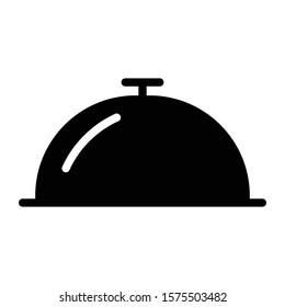 cloche icon glyph vector design