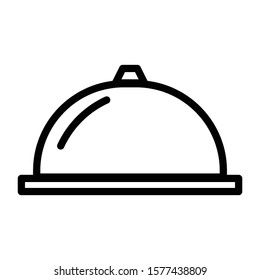 cloche icon outline vector design