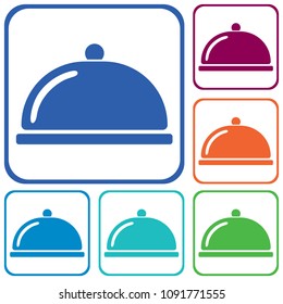 Cloche icon simple flat style vector illustration