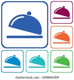 Cloche icon simple flat style vector illustration