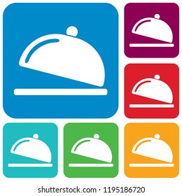 Cloche icon simple flat style vector illustration