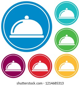 Cloche icon simple flat style vector illustration