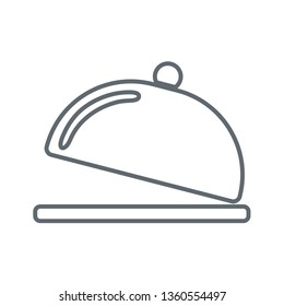 Cloche icon simple flat style vector illustration