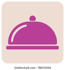 Cloche icon simple flat style vector illustration