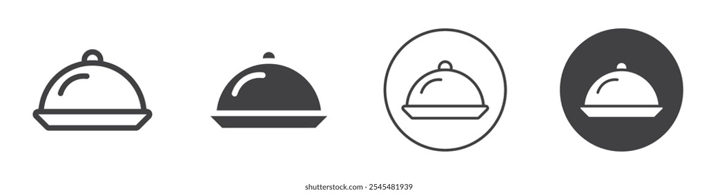 cloche icon Simple outline vector logo