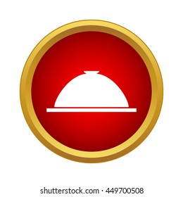 Cloche icon in simple style on a white background