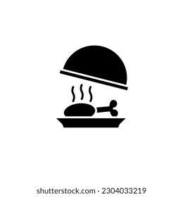 Cloche icon vector illustration logo template for many purpose. Isolated on white background.