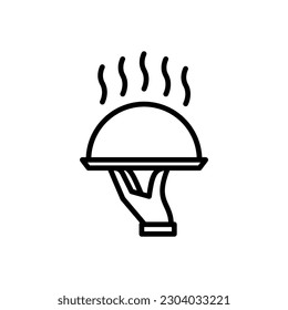 Cloche icon vector illustration logo template for many purpose. Isolated on white background.