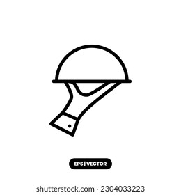 Cloche Symbol Vektorgrafik Logo Vorlage für viele Zwecke. Einzeln auf weißem Hintergrund.