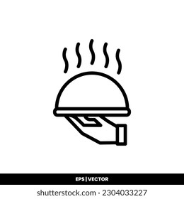 Cloche Symbol Vektorgrafik Logo Vorlage für viele Zwecke. Einzeln auf weißem Hintergrund.