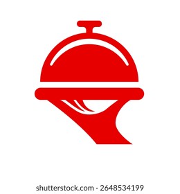 Cloche icon vector illustration logo template for many purpose. logo