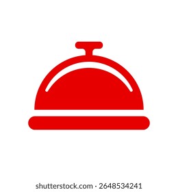 ícone Cloche vetor ilustração logotipo modelo para muitos propósitos. vermelho e preto