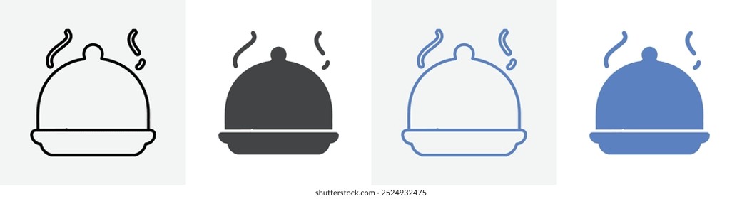 Cloche-Symbol, Vektorsatz für Web