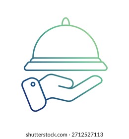 Ícone cloche com fundo branco vetor ilustração stock