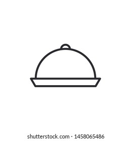 Cloche Outline Icon Vector Illustration Eps