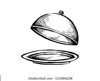 Cloche Platter Vector