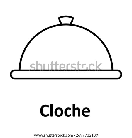 Cloche Vector icon which can easily modify or edit