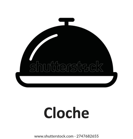 Cloche  Vector Icon which can easily modify or edit

