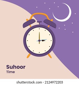 A clock at 03.00 AM for sahoor time.  svg