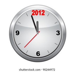 Clock to 2012 New Year