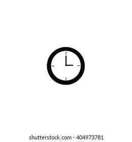 Clock at 3 a.m morning or 3 p.m. afternoon black color isolated on white background
clock.icon 