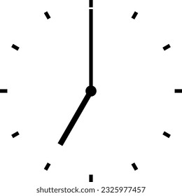 clock at 7 am or 7 pm or 19