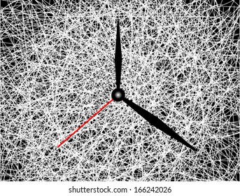 clock abstract background