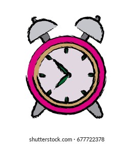 clock alarm back to school symbol