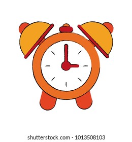 Clock with alarm bells