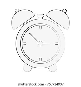 Clock with alarm bells