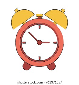 Clock with alarm bells