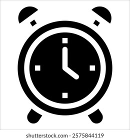 Clock Alarm Icon Element For Design
