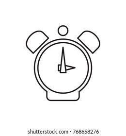 clock alarm icon illustration isolated vector sign symbol
