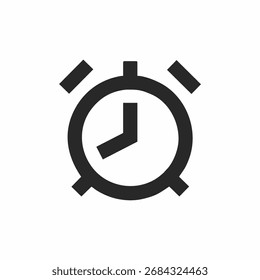 Ilustración de icono de Vector de alarma de reloj