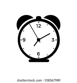 clock alarm clock Icon Vector Illustration