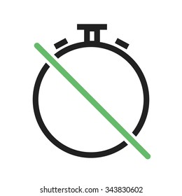 Clock, alarm, off icon vector image. Can also be used for material design. Suitable for use on web apps, mobile apps and print media.